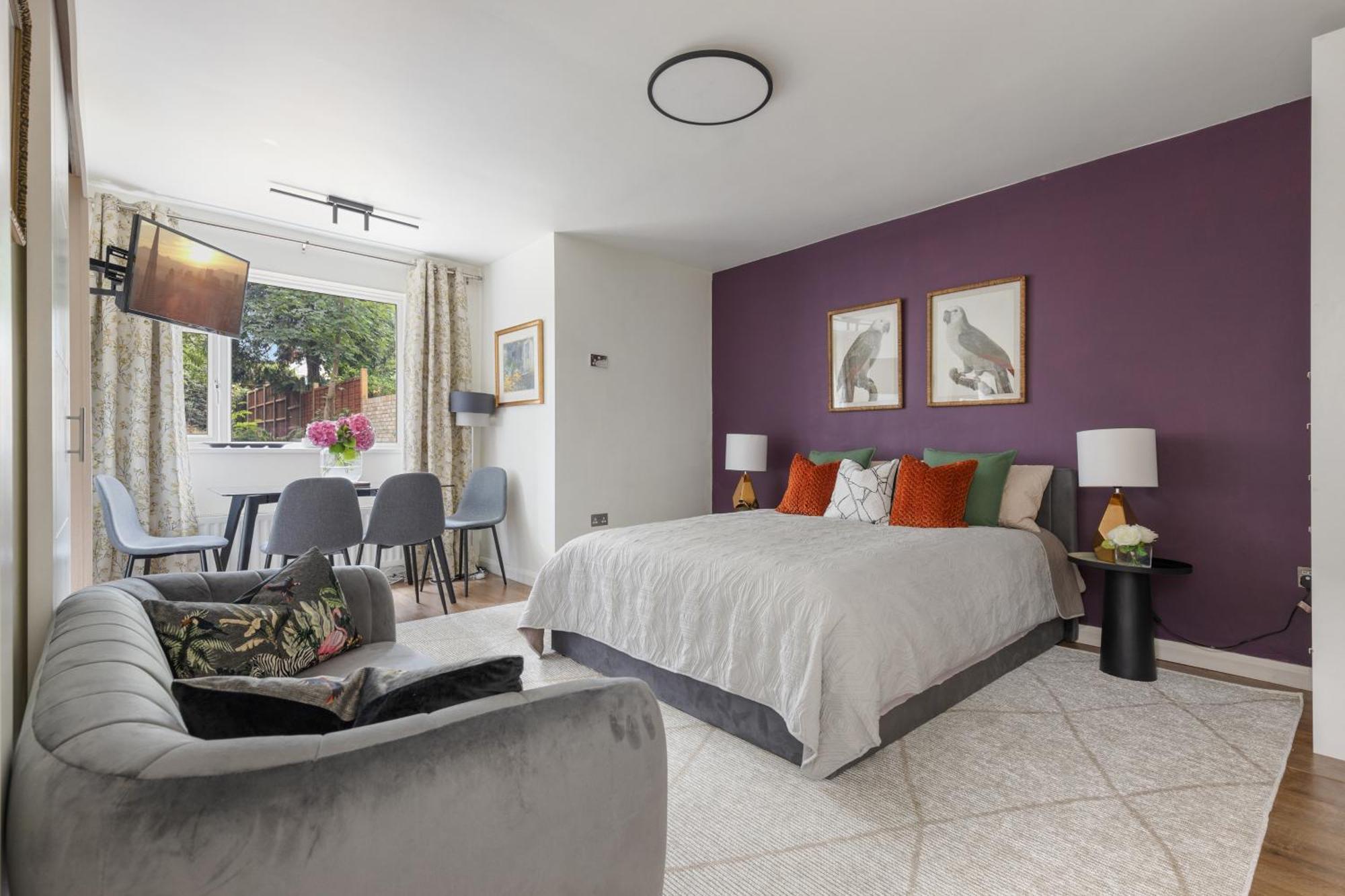 King Studio Apartment With Garden And Parking 伊灵 外观 照片